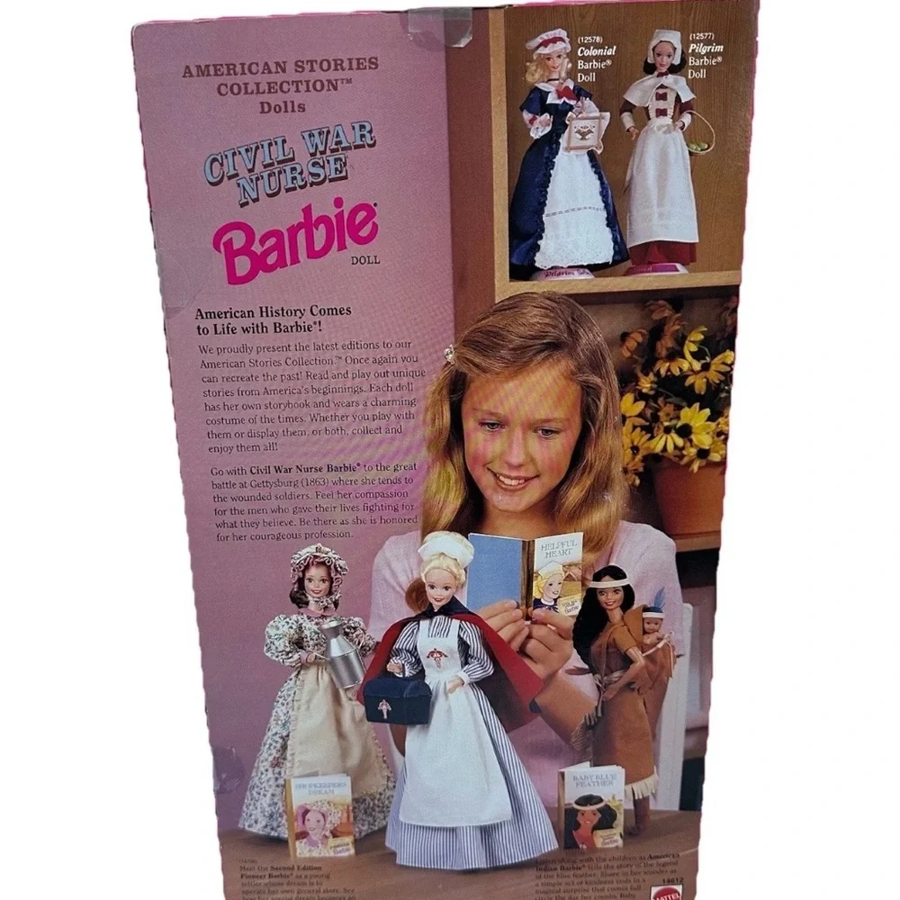 VTG ‘95 Barbie CIVIL WAR NURSE Doll American Stories Collection-Collectors Ed